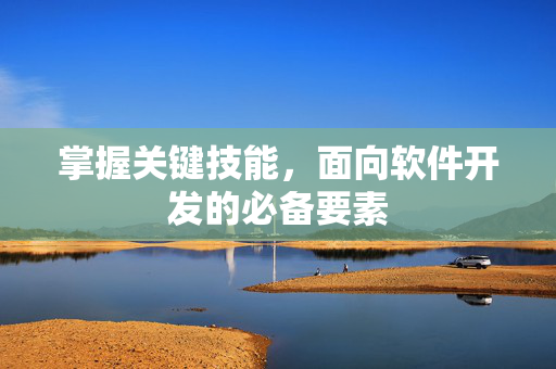 掌握关键技能，面向软件开发的必备要素
