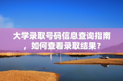 大学录取号码信息查询指南，如何查看录取结果？