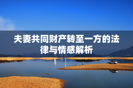 夫妻共同财产转至一方的法律与情感解析