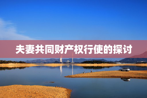 夫妻共同财产权行使的探讨