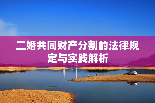 二婚共同财产分割的法律规定与实践解析