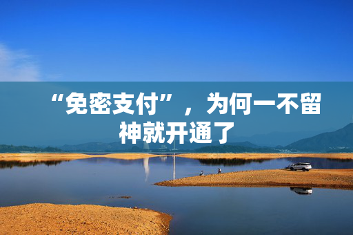 “免密支付”，为何一不留神就开通了