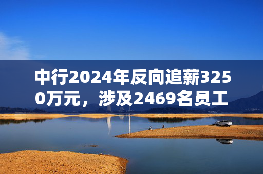 中行2024年反向追薪3250万元，涉及2469名员工