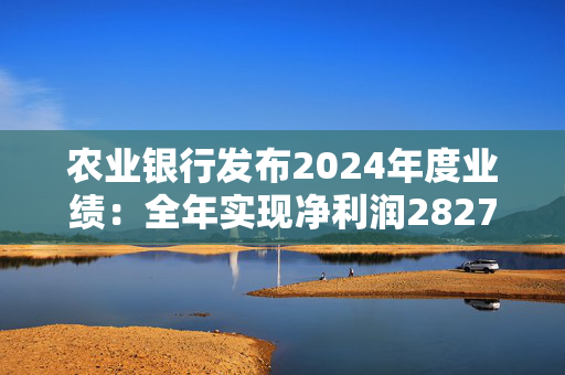 农业银行发布2024年度业绩：全年实现净利润2827亿元 同比增长4.8%