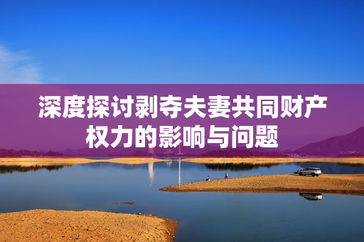 深度探讨剥夺夫妻共同财产权力的影响与问题