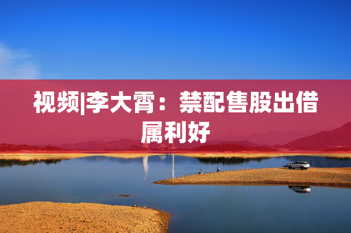 视频|李大霄：禁配售股出借属利好