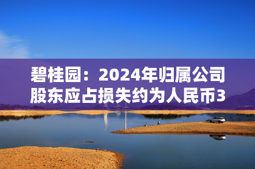 碧桂园：2024年归属公司股东应占损失约为人民币328亿元