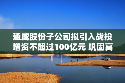 通威股份子公司拟引入战投增资不超过100亿元 巩固高纯晶硅产业优势