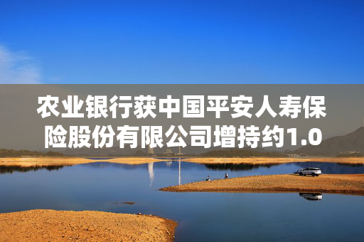 农业银行获中国平安人寿保险股份有限公司增持约1.03亿股 每股作价约4.99港元