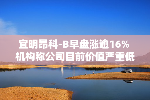 宜明昂科-B早盘涨逾16% 机构称公司目前价值严重低估建议积极关注