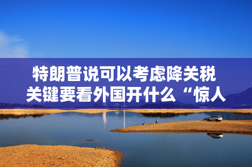 特朗普说可以考虑降关税 关键要看外国开什么“惊人”条件交换