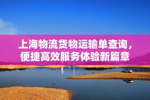 上海物流货物运输单查询，便捷高效服务体验新篇章