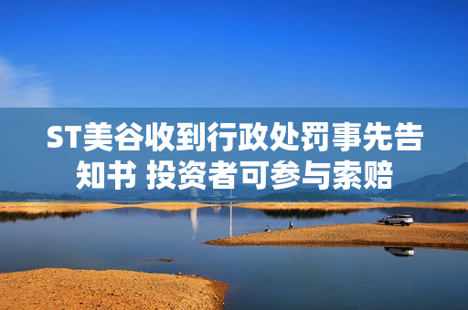 ST美谷收到行政处罚事先告知书 投资者可参与索赔