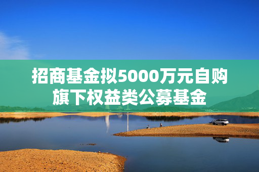 招商基金拟5000万元自购旗下权益类公募基金