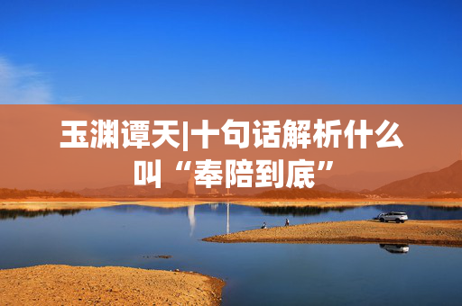 玉渊谭天|十句话解析什么叫“奉陪到底”