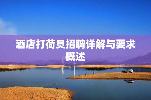 酒店打荷员招聘详解与要求概述