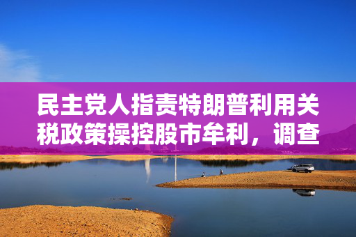 民主党人指责特朗普利用关税政策操控股市牟利，调查可行吗？