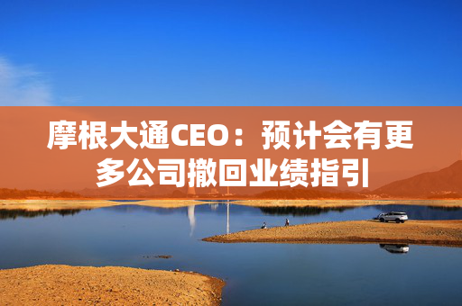 摩根大通CEO：预计会有更多公司撤回业绩指引