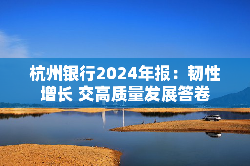 杭州银行2024年报：韧性增长 交高质量发展答卷