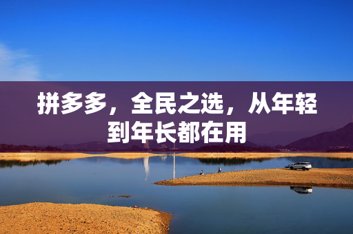 拼多多，全民之选，从年轻到年长都在用