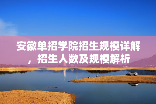 安徽单招学院招生规模详解，招生人数及规模解析