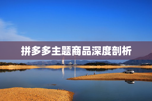 拼多多主题商品深度剖析