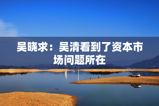吴晓求：吴清看到了资本市场问题所在