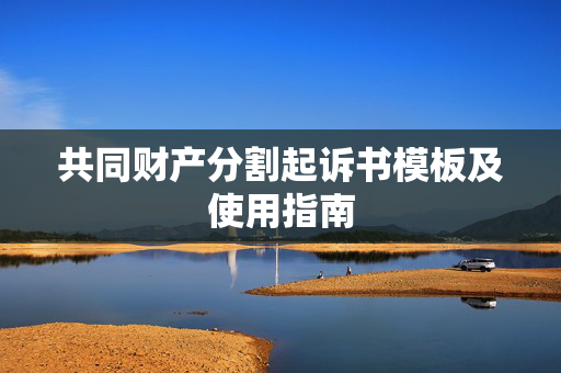 共同财产分割起诉书模板及使用指南