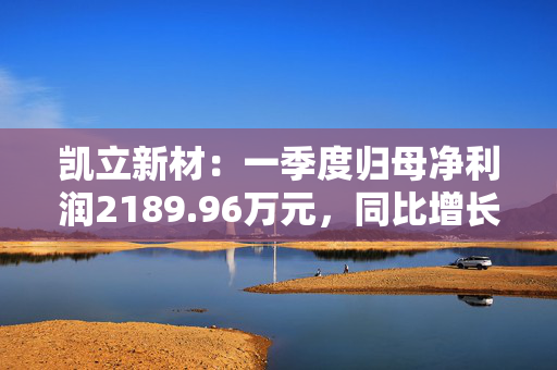 凯立新材：一季度归母净利润2189.96万元，同比增长90.48%