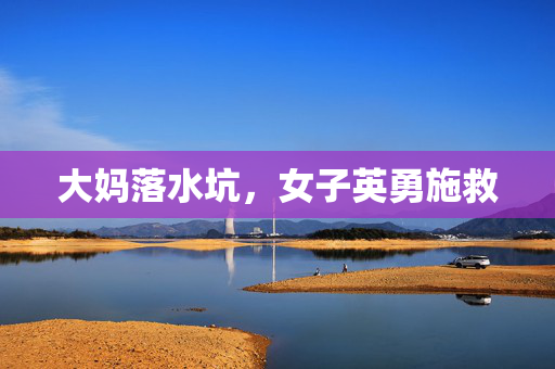 大妈落水坑，女子英勇施救