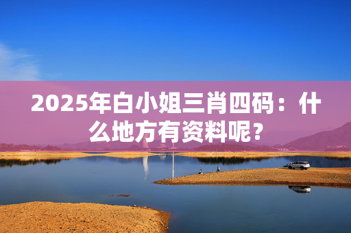2025年白小姐三肖四码：什么地方有资料呢？