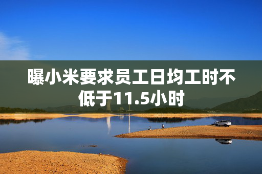 曝小米要求员工日均工时不低于11.5小时