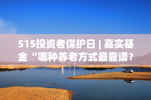 515投资者保护日 | 嘉实基金“哪种养老方式最靠谱？”：AI赋能，以拼贴画风让养老知识“零门槛”