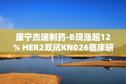 康宁杰瑞制药-B现涨超12% HER2双抗KN026临床研究期中分析达PFS主要终点