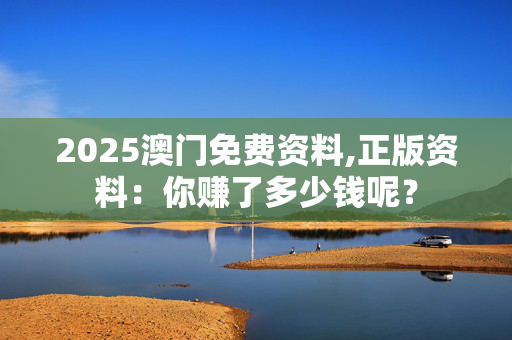 2025澳门免费资料,正版资料：你赚了多少钱呢？