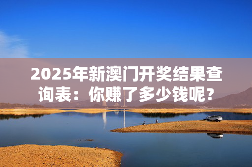 2025年新澳门开奖结果查询表：你赚了多少钱呢？