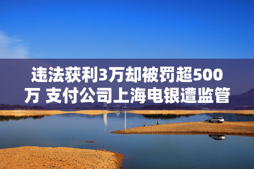 违法获利3万却被罚超500万 支付公司上海电银遭监管重罚