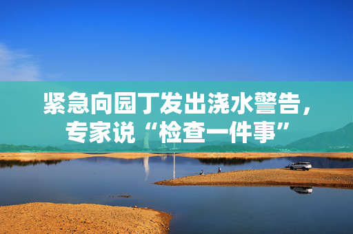 紧急向园丁发出浇水警告，专家说“检查一件事”