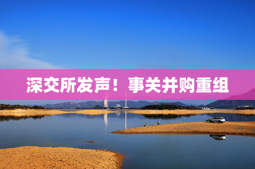 深交所发声！事关并购重组