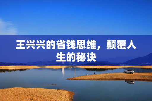 王兴兴的省钱思维，颠覆人生的秘诀