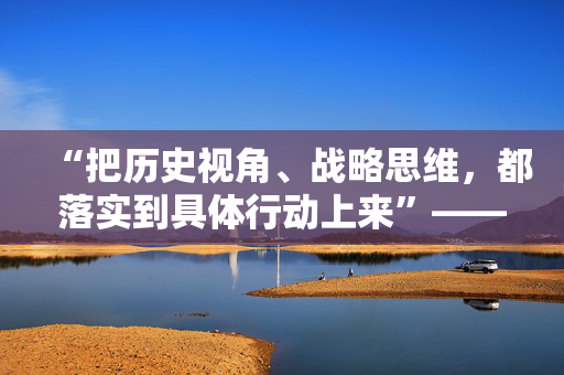 “把历史视角、战略思维，都落实到具体行动上来”——习近平总书记河南考察纪实