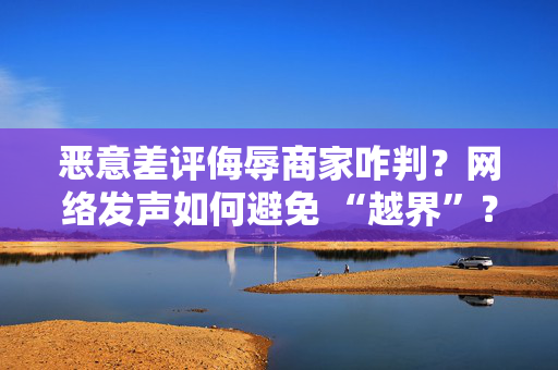 恶意差评侮辱商家咋判？网络发声如何避免 “越界”？最高法发布典型案例