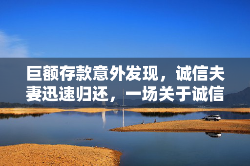 巨额存款意外发现，诚信夫妻迅速归还，一场关于诚信的考验与选择