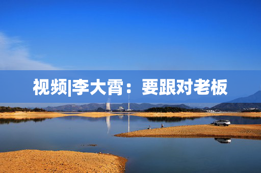 视频|李大霄：要跟对老板