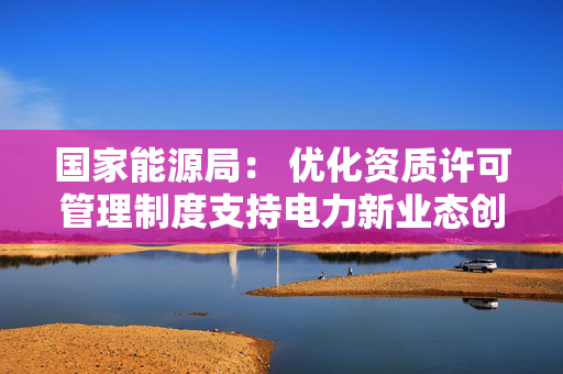 国家能源局： 优化资质许可管理制度支持电力新业态创新发展