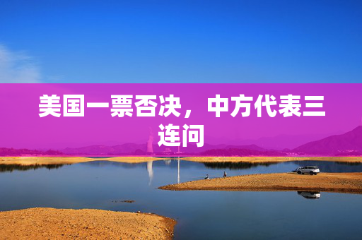 美国一票否决，中方代表三连问