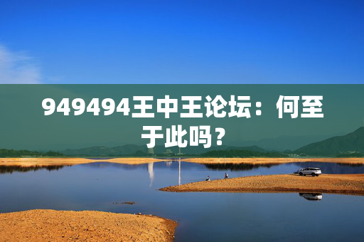 949494王中王论坛：何至于此吗？