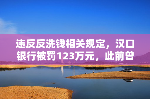 违反反洗钱相关规定，汉口银行被罚123万元，此前曾多次被处罚