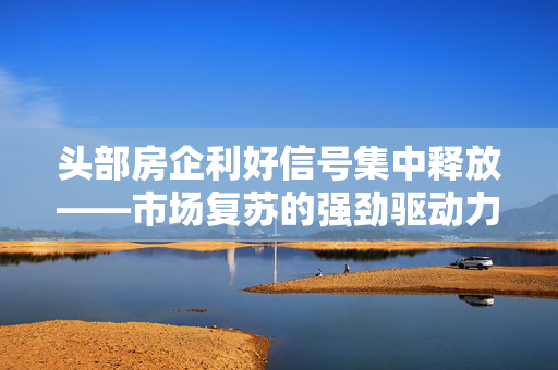头部房企利好信号集中释放——市场复苏的强劲驱动力