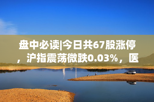 盘中必读|今日共67股涨停，沪指震荡微跌0.03%，医药概念掀涨停潮